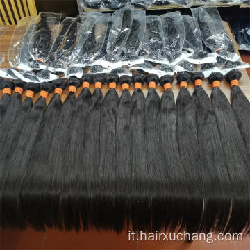 10A Malaysian Vergine Capelli Verginfulini con la chiusura